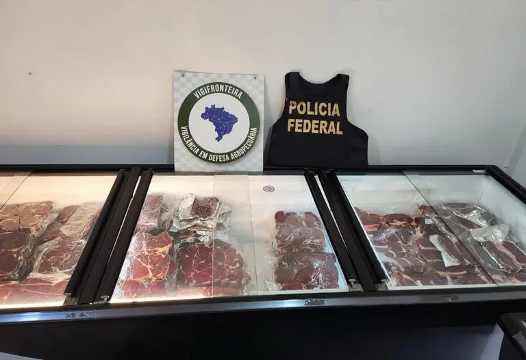 Carne Apreendida na Fronteira Polícia Federal - Conexão Agro
